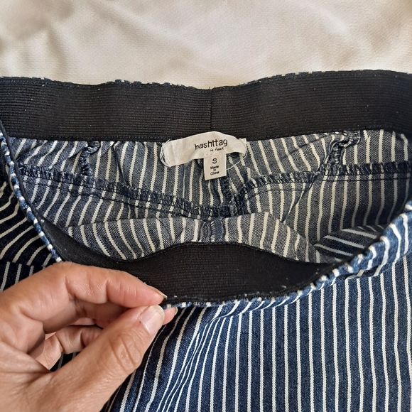 Hashttag in trend Flare Striped pants with an elastic waist Size small - Picture 10 of 16